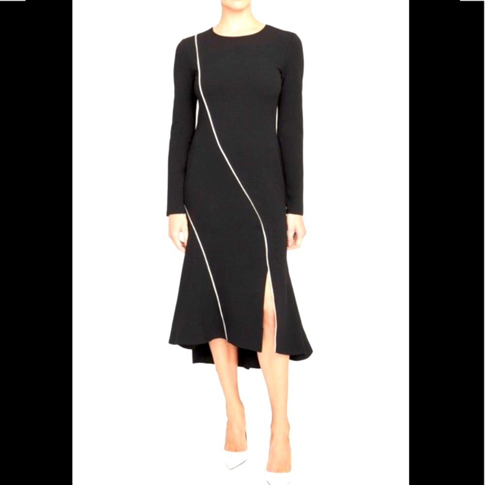 RACHEL ROY COLLECTION Black Midi Dress M